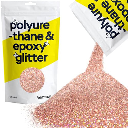 Resin Glitter Rose Gold Holographic 100g (3.5274 Ounce)