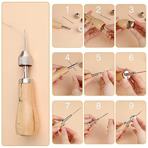 6 Pack Waxed Thread Leather Sewing Thread Stitching Tool (6 Count)