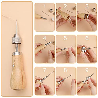 6 Pack Waxed Thread Leather Sewing Thread Stitching Tool (6 Count)