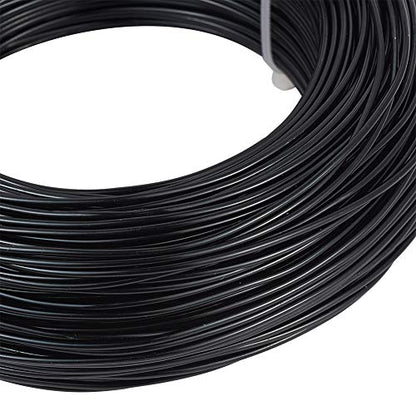 328 Feet 15 Gauge Aluminum Wire Black Bendable Metal Craft Wire for Beading Jewelry Craft Making