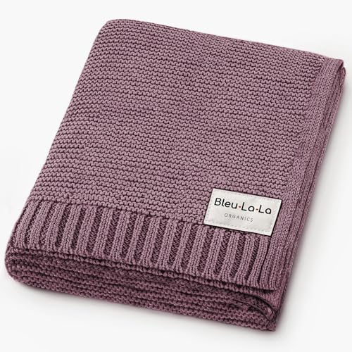 100% Organic Cotton Heritage Knit Textured Baby Quilt Blanket