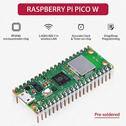4Pack Raspberry Pi Pico W with Pre (4 Count)