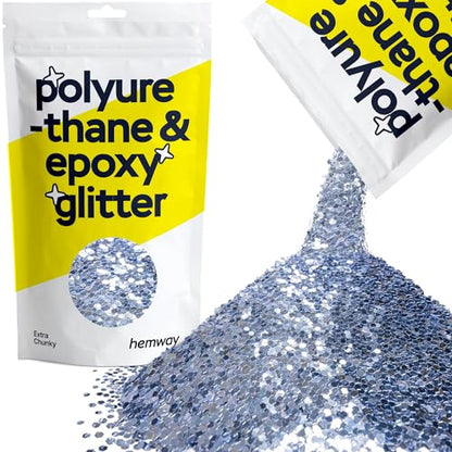Resin Glitter Azure Blue 100g Extra Chunky (3.5274 Ounce)