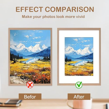 15 Pack Picture Mats 12x16 for 9x12 Photos (15 Count)