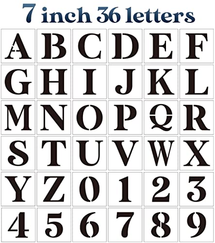 Letter Stencils for Painting 7" Alphabet Stencils
