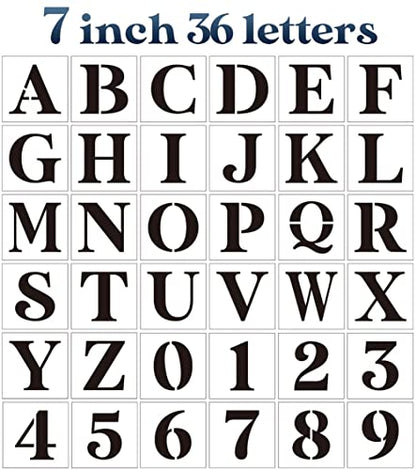 Letter Stencils for Painting 7" Alphabet Stencils
