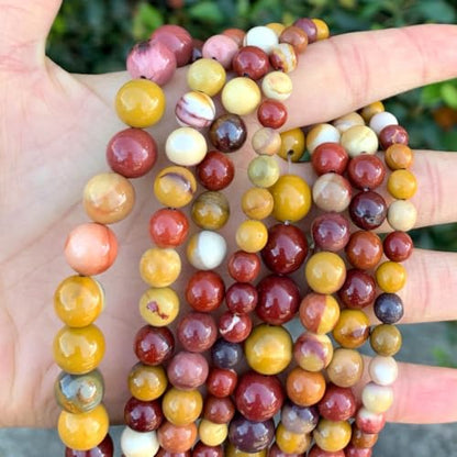 120pcs Adabele Natural Mookaite Jasper Gemstone 6mm Round Beads (124 Count)
