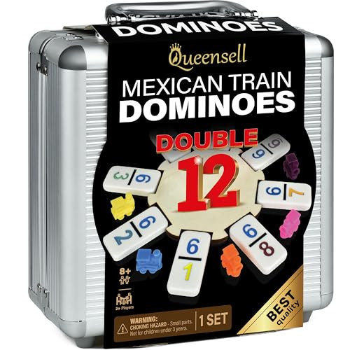 Mexican Train Dominoes Set with Numbers