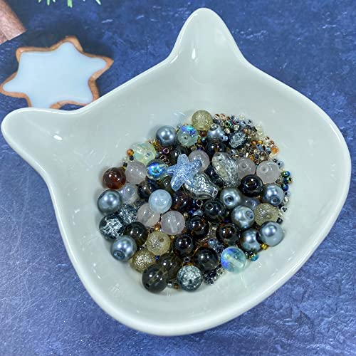 Assorted Glass Resin Beads Multi Size Colors Smooth Cracked Gravel Millet Spacer Beads for Bracelets Necklace Earring DIY Jewelry Making Craft