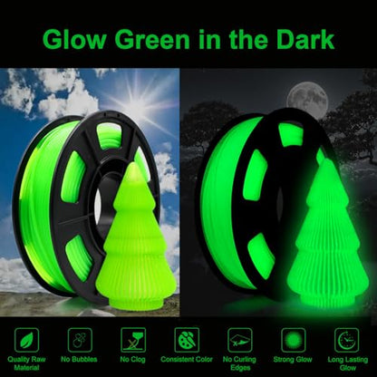 3D Printer Filament PLA Glow in The Dark Filament PLA 1.75mm 250g
