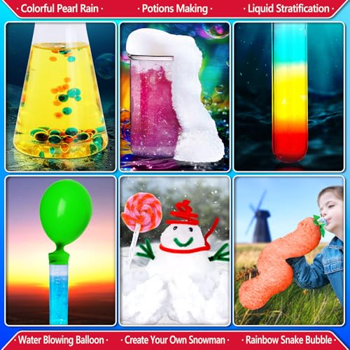 210 Experiments Science Kit for Kids Chemistry Set S.T.E.M Toy