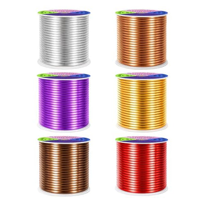 13 GA Purple Brown Red Assorted Anodized Aluminum Craft Wire