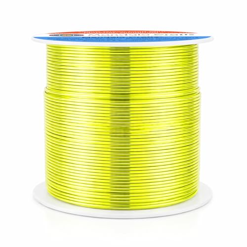 20 Gauge Yellow Green Anodized Aluminum Craft Wire (100 Foot)