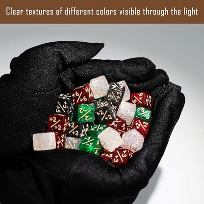 108PCS MTG Keyword Tokens & 12mm MTG Life Counter Dice Set for Magic Card