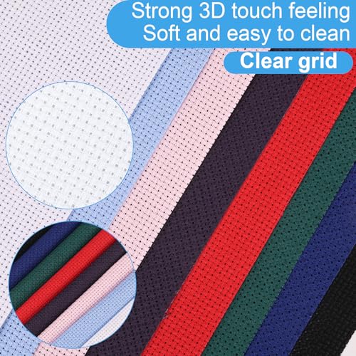8 PCS Cross Stitch Aida Fabric 14 Count