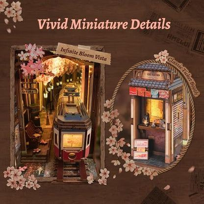 Sakura Train Book Nook Kit