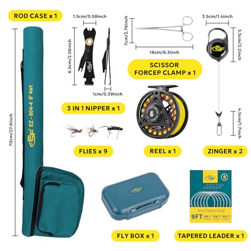 Fly Fishing Rod Combo Starter Kit