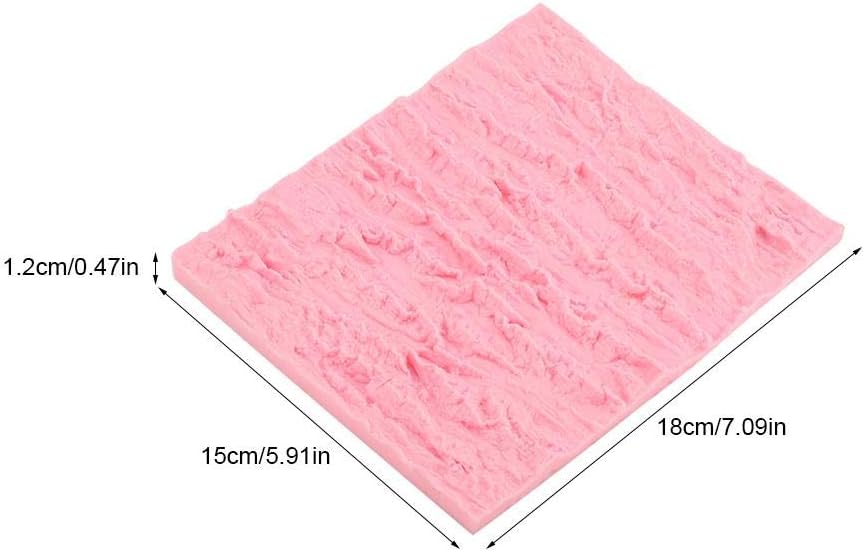 Rectangle Cake Tree Bark Texture Design Silicone Icicle Lace Bread Baking Non Stick Fondant Impression Mat Desserts DIY Baking Tool for Cakes Decorating Wedding Celebrations - Crafty Corner