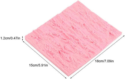Rectangle Cake Tree Bark Texture Design Silicone Icicle Lace Bread Baking Non Stick Fondant Impression Mat Desserts DIY Baking Tool for Cakes Decorating Wedding Celebrations - Crafty Corner