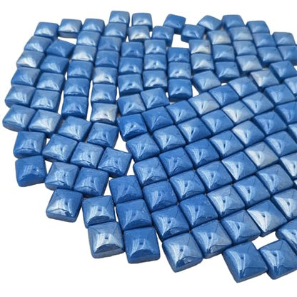 1.1lb Crystal Glass Mosaic Tiles for Crafts (150 Count)