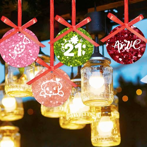 Glitter Sublimation Transfer Sheets for Heat Press Machine (12 Count)