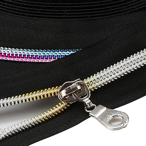 The Yards 10 Yards Bulk Nylon Coil Zipper with Colorful Teeth
