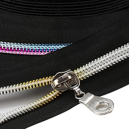 The Yards 10 Yards Bulk Nylon Coil Zipper with Colorful Teeth