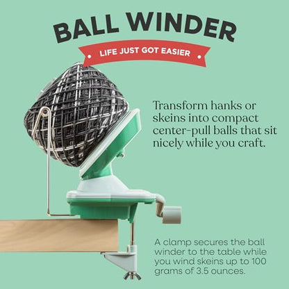 Yarn Ball Winder for Knitting and Crocheting