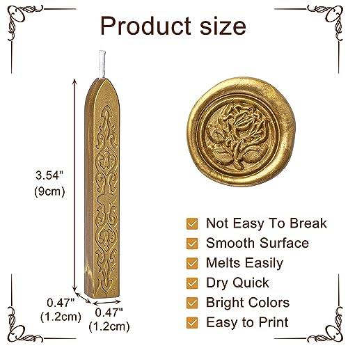 12Pcs Sealing Wax Sticks for Wax Seal Stamp (12 Count)