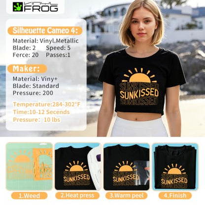 Pale Orange Heat Transfer Vinyl Roll 12" x5ft Matte HTV Vinyl