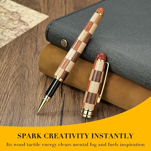 Luxury Wood Ballpoint Pen Writing Set