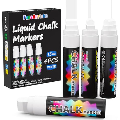 White Chalk Markers (4 Count)