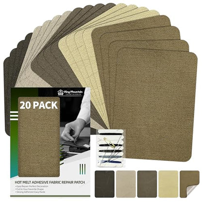 Iron on Repair Patch 20 Pcs Pack (20 Count)
