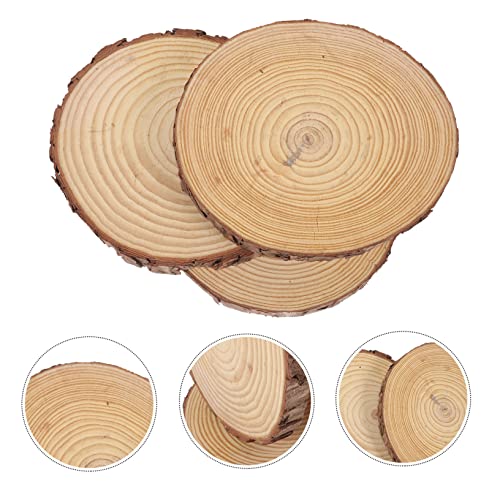 3pcs Outdoor Wooden Stepping Stones Japandi Decor Round Wood Outdoor Garden Paver Patio Stepping Log Garden Stone Kit