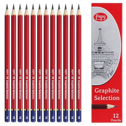 Graphite Professional Drawing Pencils (12 Count)