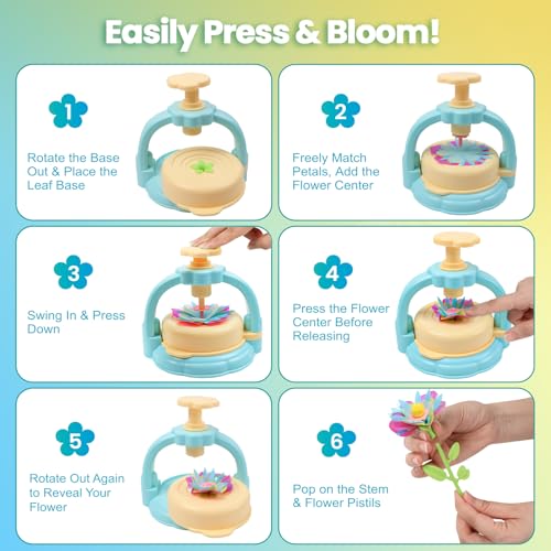 Flower Craft Kit for Kids Ages 4 (120 Count)