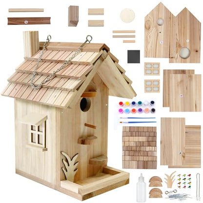 Wooden Birdhouse Kit for Adults to Build (4 Gram)