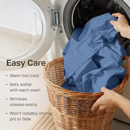 100% Organic Cotton Full Size Bed Sheets Set