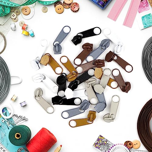 5# Zippers 12 m Nylon Endless Zip Set with Slider and Zip for Sewing and Crafts (12 Count)
