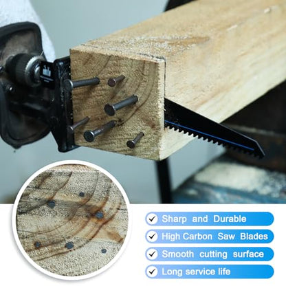 1Pack 12inch 6TPI High Reciprocating Saw Blades