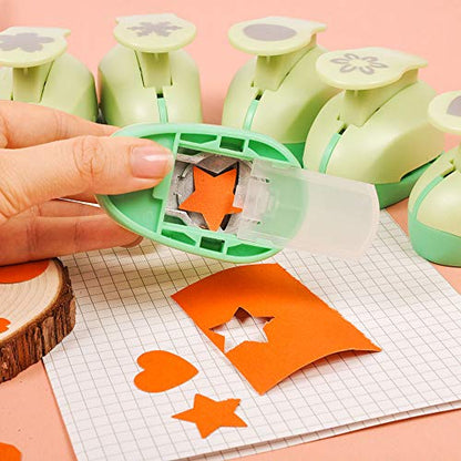 Paper Punches for Crafting Hole Punch fr Kids 1 Inch Craft Hole Punch Shape (6 Count)