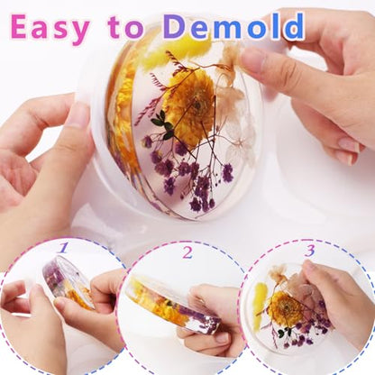 Resin Coaster Molds (6 Count)
