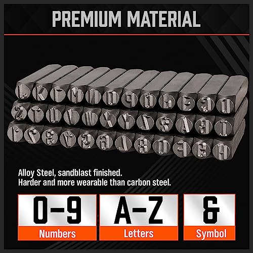 36 Piece Number and Letter Stamp Set 5 (36 Count)