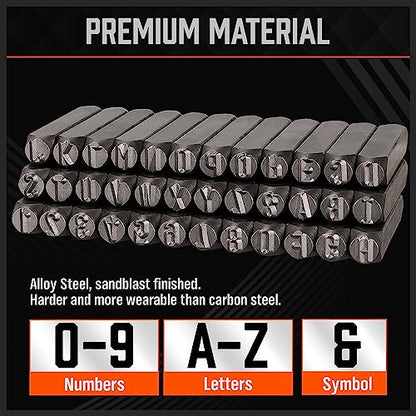 36 Piece Number and Letter Stamp Set 5 (36 Count)
