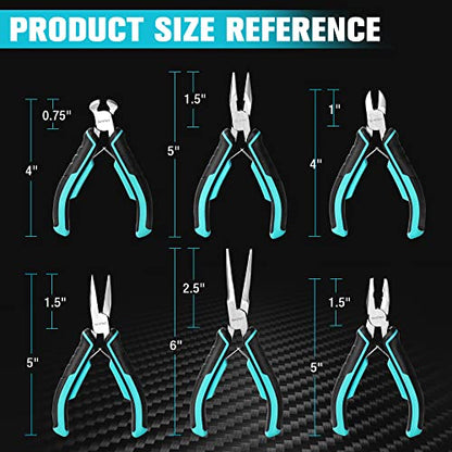 Mini Pliers Set (6 Count)