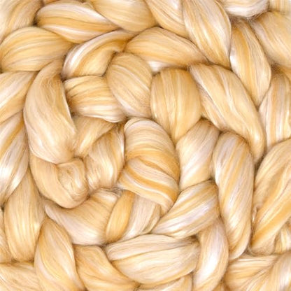 Merino Silk Luxe Tonal Designer Blend. Superfine Merino