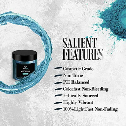 Laguna Blue Mica Powder for Epoxy Resin 56g
