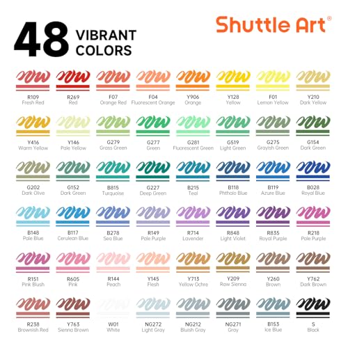 Automatic Ink Control Acrylic Paint Markers (48 Count)
