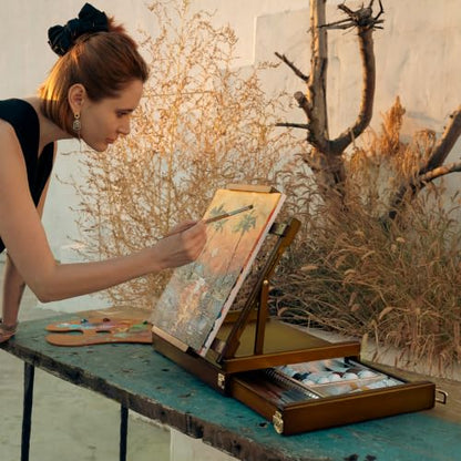 Portable Tabletop Easel for Painting