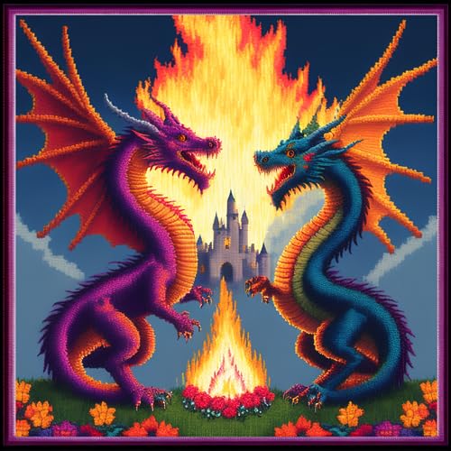 Stamped Cross Stitch Kits Full Range of Embroidery Patterns Starter Kits for Beginners Adult DIY Cross Stitches Needlepoint Kits 11CT